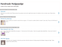 Tablet Screenshot of handmadehodgepodgebyerin.blogspot.com