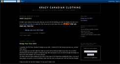 Desktop Screenshot of krazycanadianclothing.blogspot.com