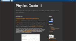 Desktop Screenshot of bojanaphysics.blogspot.com