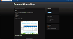 Desktop Screenshot of belmontconsulting.blogspot.com