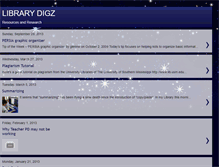 Tablet Screenshot of librarydigs.blogspot.com