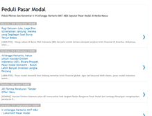 Tablet Screenshot of peduli-pasarmodal.blogspot.com