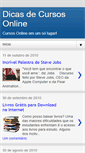 Mobile Screenshot of dicasdecursosonline.blogspot.com