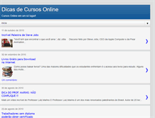 Tablet Screenshot of dicasdecursosonline.blogspot.com