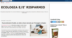 Desktop Screenshot of ecologiaerisparmio.blogspot.com