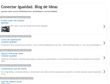 Tablet Screenshot of blogconectarigualdad.blogspot.com