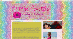 Desktop Screenshot of cutsietootsie.blogspot.com