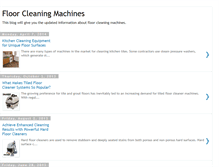 Tablet Screenshot of floor-cleaning-machine.blogspot.com