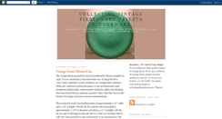 Desktop Screenshot of collectingvintagefiestaware.blogspot.com