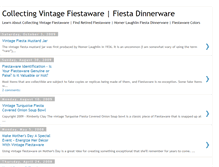 Tablet Screenshot of collectingvintagefiestaware.blogspot.com