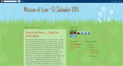 Desktop Screenshot of missionelsalvador.blogspot.com