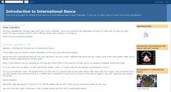 Desktop Screenshot of introinternationaldance.blogspot.com