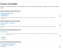 Tablet Screenshot of futuroinvestidor.blogspot.com