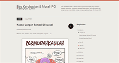 Desktop Screenshot of birokerohanianjpp.blogspot.com