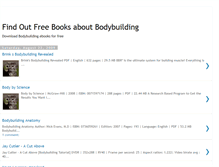 Tablet Screenshot of bodybuildingfreebooks.blogspot.com