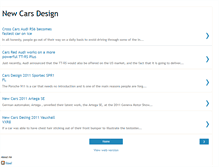 Tablet Screenshot of new-cars-designs.blogspot.com