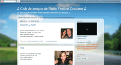 Desktop Screenshot of clubdeamigosradiofestival.blogspot.com
