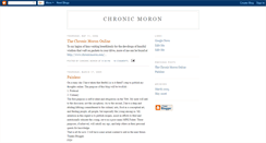 Desktop Screenshot of chronicmoron.blogspot.com