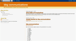 Desktop Screenshot of bbg-communications.blogspot.com