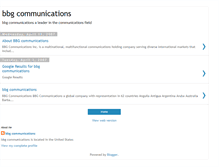 Tablet Screenshot of bbg-communications.blogspot.com