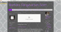 Desktop Screenshot of barbarafarquharsonscott.blogspot.com