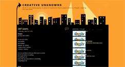 Desktop Screenshot of creativeunknowns.blogspot.com