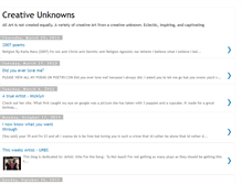 Tablet Screenshot of creativeunknowns.blogspot.com