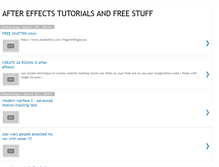 Tablet Screenshot of hottestaftereffects.blogspot.com