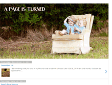 Tablet Screenshot of pageisturned.blogspot.com
