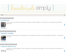 Tablet Screenshot of handmade-simply.blogspot.com