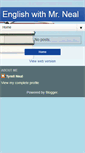 Mobile Screenshot of englishwithmrneal.blogspot.com