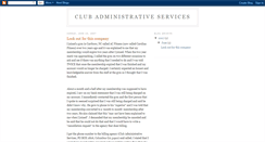 Desktop Screenshot of clubadministrativeservices.blogspot.com