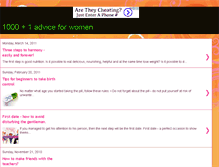 Tablet Screenshot of 1001adviceforwomen.blogspot.com