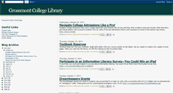 Desktop Screenshot of grossmontlibrary.blogspot.com