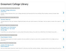 Tablet Screenshot of grossmontlibrary.blogspot.com