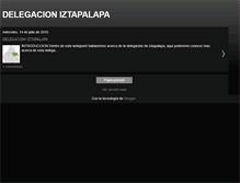 Tablet Screenshot of delegacioniztapalapa.blogspot.com
