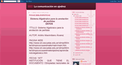 Desktop Screenshot of comunicajedrez.blogspot.com