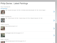 Tablet Screenshot of philipdavieslatestpaintings.blogspot.com