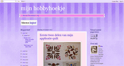 Desktop Screenshot of mijn-hobbyhoekje.blogspot.com