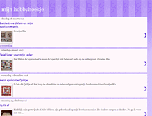 Tablet Screenshot of mijn-hobbyhoekje.blogspot.com