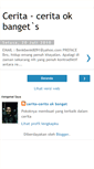 Mobile Screenshot of cerita-ceritaokbangets.blogspot.com