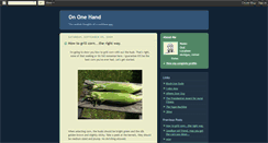 Desktop Screenshot of ononehand.blogspot.com