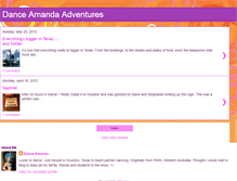 Tablet Screenshot of danceamanda.blogspot.com