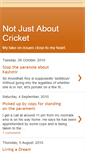 Mobile Screenshot of notjustaboutcricket.blogspot.com