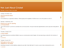 Tablet Screenshot of notjustaboutcricket.blogspot.com