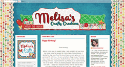 Desktop Screenshot of melisascraftycreations.blogspot.com