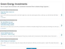 Tablet Screenshot of greenenergyfinance.blogspot.com