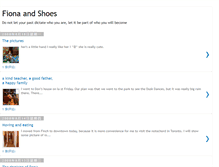 Tablet Screenshot of fionaandshoes.blogspot.com
