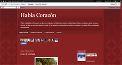 Desktop Screenshot of habla-corazon.blogspot.com