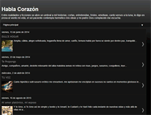 Tablet Screenshot of habla-corazon.blogspot.com